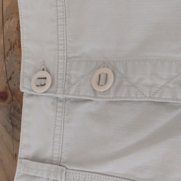 Eddie Bauer 100% Cotton Khaki Knee Length Button Front A-Line Skirt Size 2 - Picture 6 of 11
